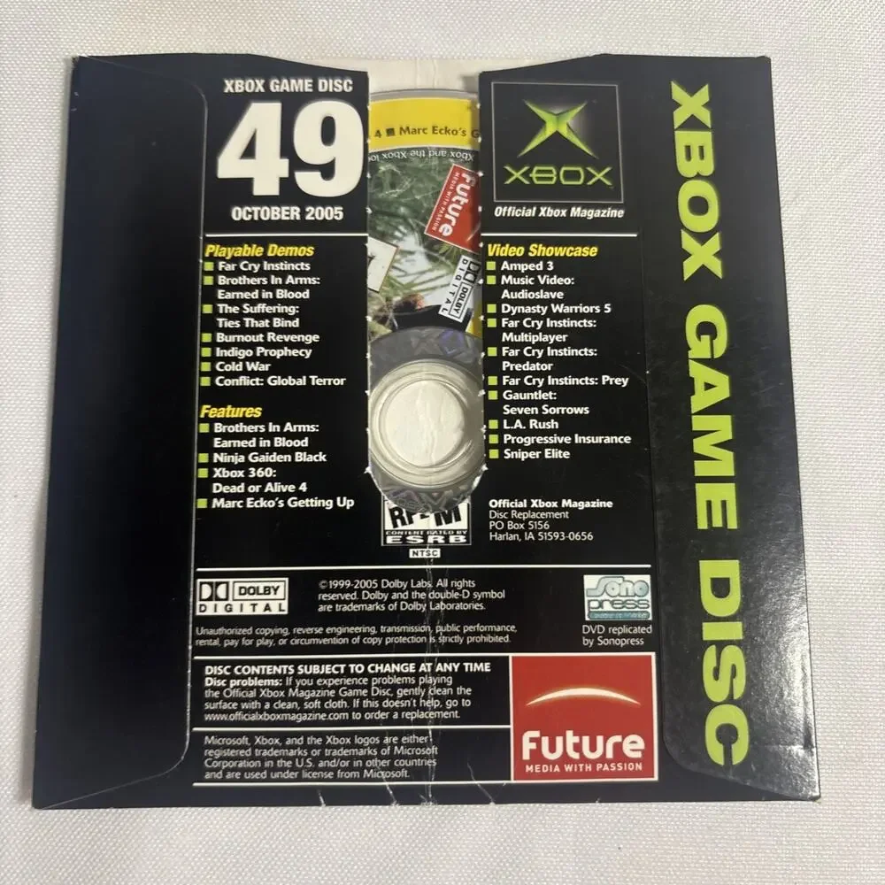 Official Xbox Demo Disc 48,49,50. MortalCombat, Farcry, StarWars Battlefront